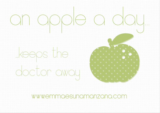 An apple a day... Emma es una manzana